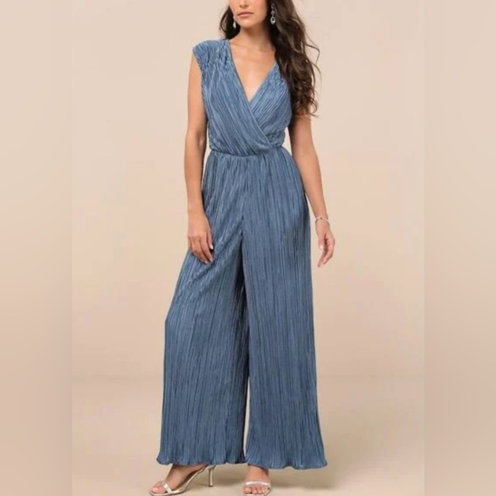 Lulus Elegant Blue Sleeveless Maxi Dress